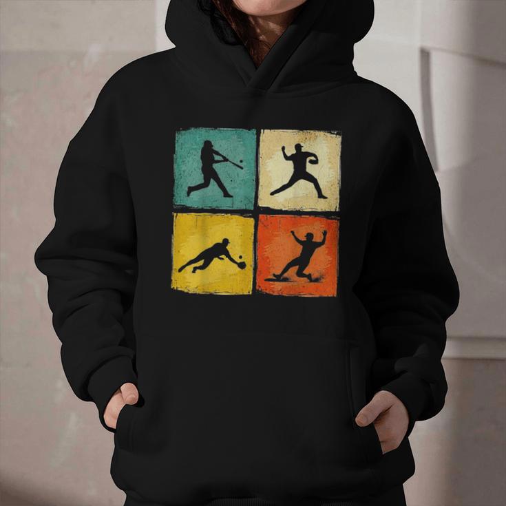 Retro Style Baseball Lover Playing Men Women Kids Baseball Graphic Youth Hoodie Retro Style Baseball Lover Playing Men Women Kids Baseball Graphic Youth Hoodie