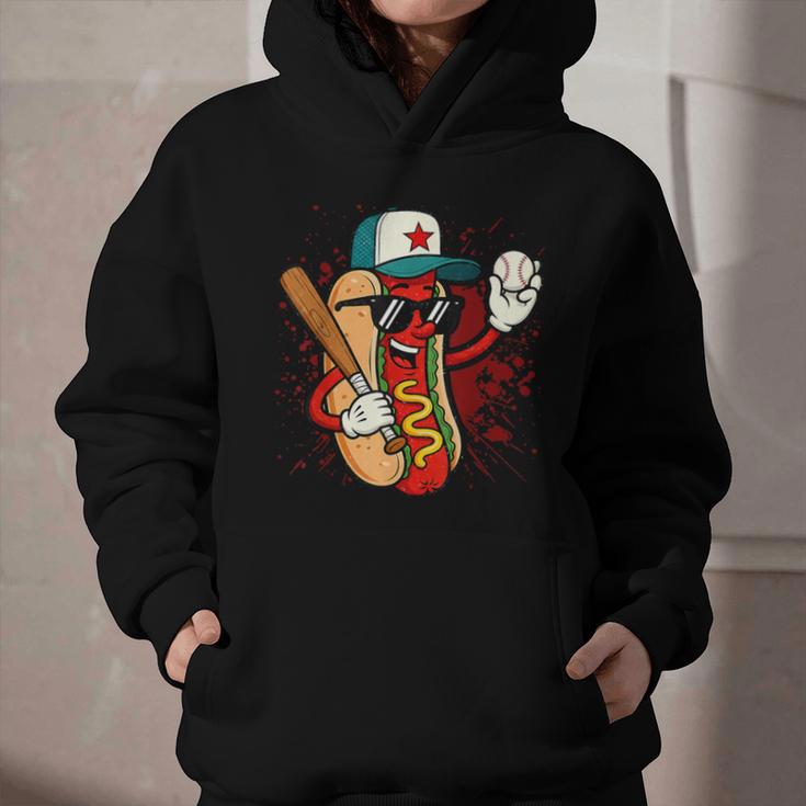 Retro Vintage Baseball Hot Dogs Graphic Youth Hoodie Retro Vintage Baseball Hot Dogs Graphic Youth Hoodie