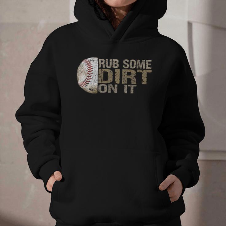 Rub Some Dirt On It Baseball Graphic Youth Hoodie