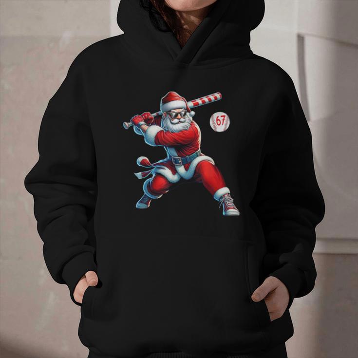 Santa Baseball Six Seven 6 7 Meme Christmas Men Boys Player Graphic Youth Hoodie