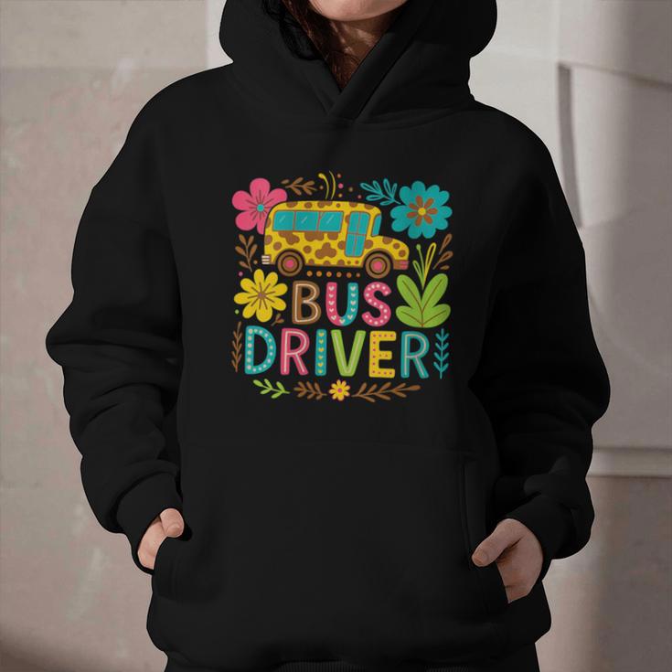 School Bus Driver Boho Floral Leopard Back To School Womens Graphic Youth Hoodie School Bus Driver Boho Floral Leopard Back To School Womens Graphic Youth Hoodie