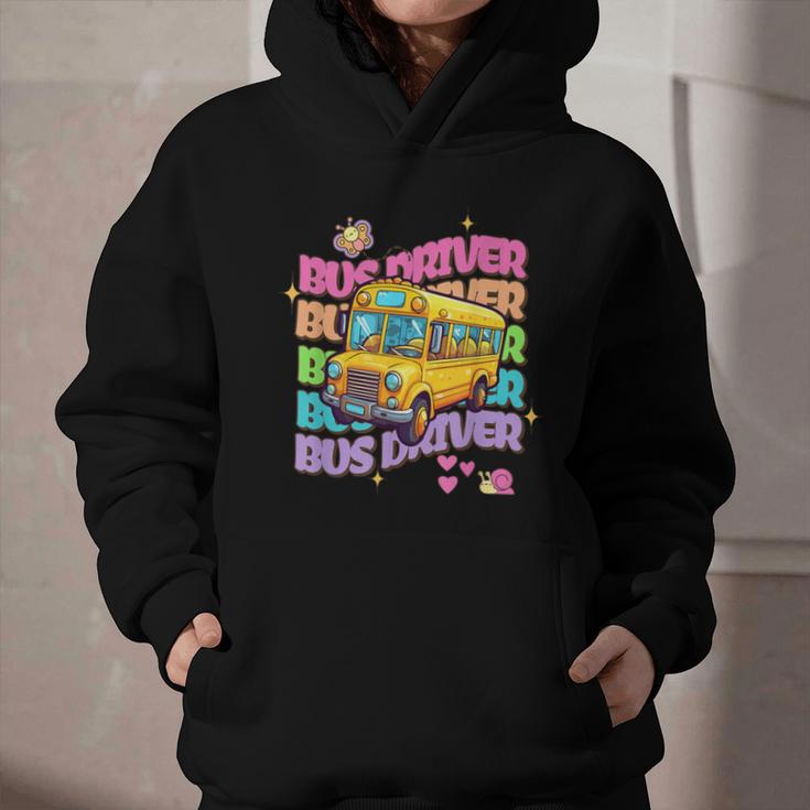 School Bus Driver Groovy Retro Back To School Graphic Youth Hoodie School Bus Driver Groovy Retro Back To School Graphic Youth Hoodie