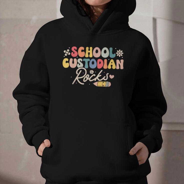 School Custodian Rocks Shirt Back To School Groovy Graphic Youth Hoodie School Custodian Rocks Shirt Back To School Groovy Graphic Youth Hoodie