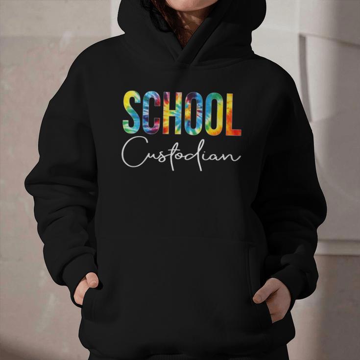 School Custodian Tie Dye Back To School For Women For Work Graphic Youth Hoodie School Custodian Tie Dye Back To School For Women For Work Graphic Youth Hoodie