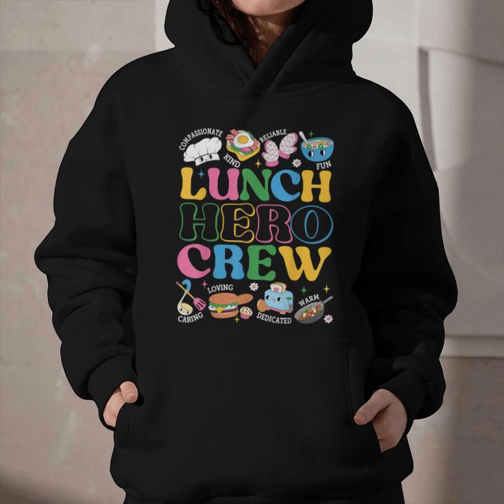 School Lunch Hero Squad Crew Back To School Women Men Graphic Youth Hoodie