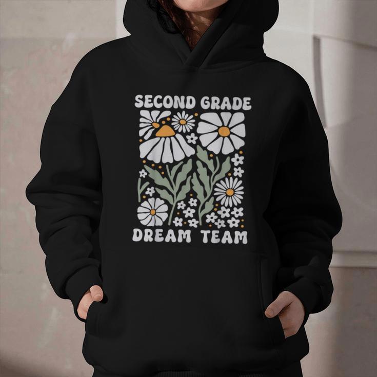 Second Grade Dream Team Back To School Boho Flower 2nd Grade Graphic Youth Hoodie Second Grade Dream Team Back To School Boho Flower 2nd Grade Graphic Youth Hoodie