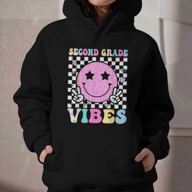 Second Grade Vibes Groovy Back To School 2nd Grade Girls Kid Graphic Youth Hoodie Second Grade Vibes Groovy Back To School 2nd Grade Girls Kid Graphic Youth Hoodie