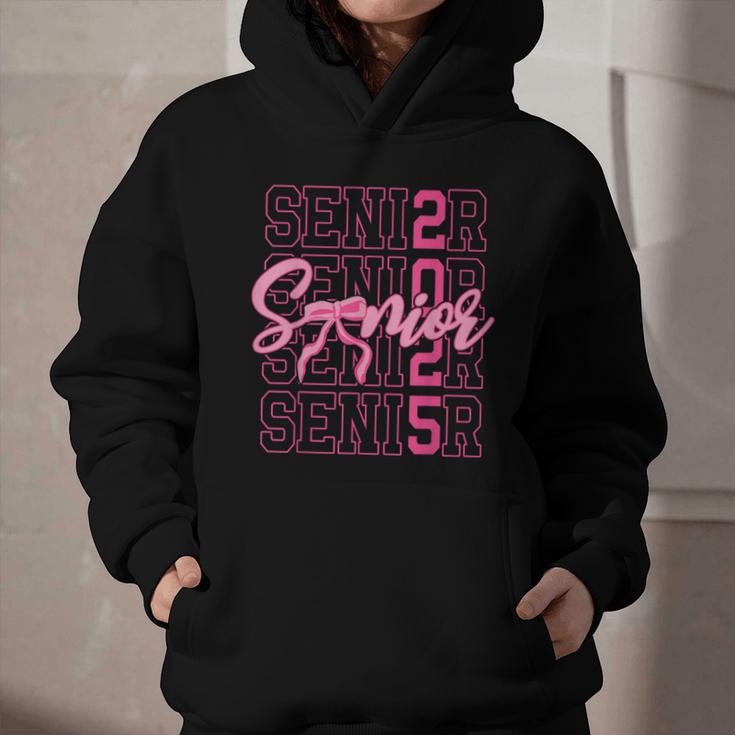 Senior 2025 Coquette Pink Bow Class Of 2025 Back To School Graphic Youth Hoodie Senior 2025 Coquette Pink Bow Class Of 2025 Back To School Graphic Youth Hoodie