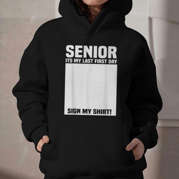 Senior 2026 Last First Day Senior Back To School Sign My Graphic Youth Hoodie
