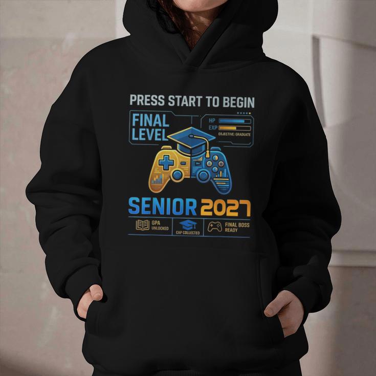Senior Class Of 2027 Back To School Gamer Boys Senior 2027 Graphic Youth Hoodie Senior Class Of 2027 Back To School Gamer Boys Senior 2027 Graphic Youth Hoodie