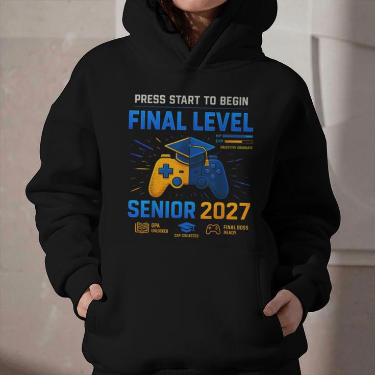 Senior Class Of 2027 Back To School Gamer Senior 2027 Graphic Youth Hoodie Senior Class Of 2027 Back To School Gamer Senior 2027 Graphic Youth Hoodie