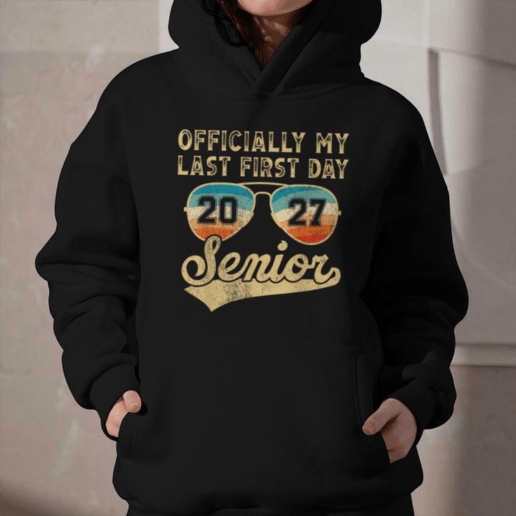 Senior Class Of 2027 Back To School Last First Day Of School Graphic Youth Hoodie Senior Class Of 2027 Back To School Last First Day Of School Graphic Youth Hoodie