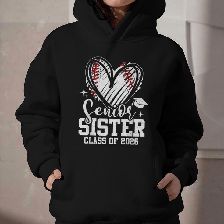 Senior Sister Class Of 2026 Baseball Graduation Heart Graphic Youth Hoodie Senior Sister Class Of 2026 Baseball Graduation Heart Graphic Youth Hoodie