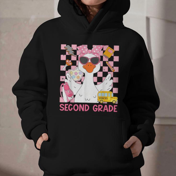 Silly Goose Second Grade Back To School Coquette Girly Graphic Youth Hoodie Silly Goose Second Grade Back To School Coquette Girly Graphic Youth Hoodie