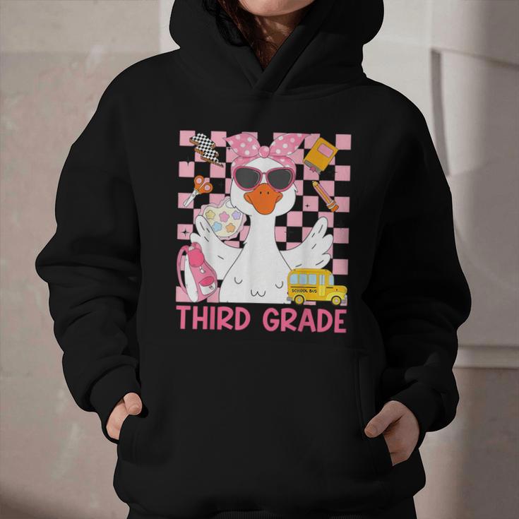 Silly Goose Third Grade Grade Back To School Coquette Girly Graphic Youth Hoodie Silly Goose Third Grade Grade Back To School Coquette Girly Graphic Youth Hoodie