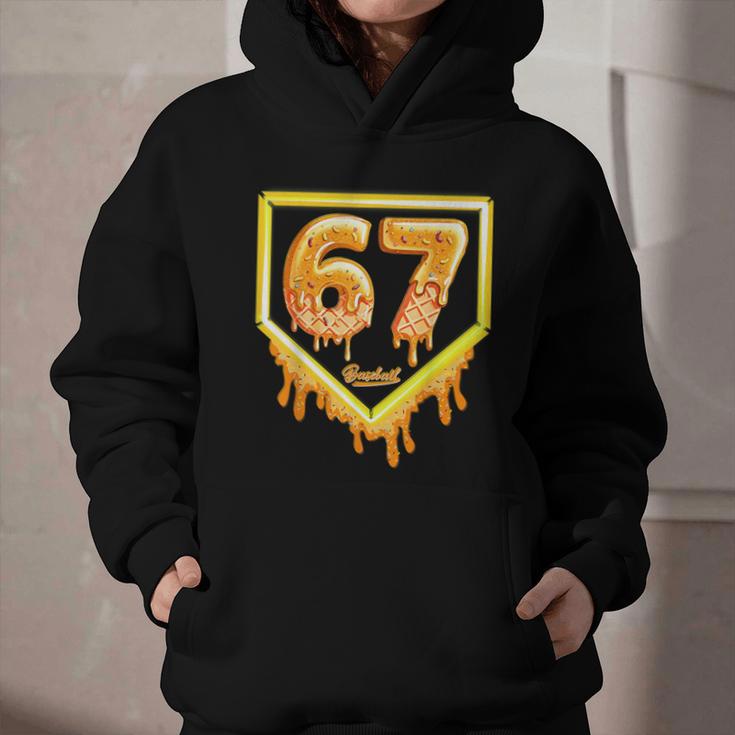 Six Seven 67 Meme Gen Alpha Slang Baseball 101 Graphic Youth Hoodie Six Seven 67 Meme Gen Alpha Slang Baseball 101 Graphic Youth Hoodie