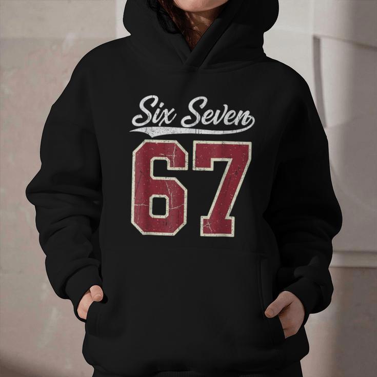Six Seven Meme Boys Girls Kids 67 Baseball Jersey Graphic Youth Hoodie
