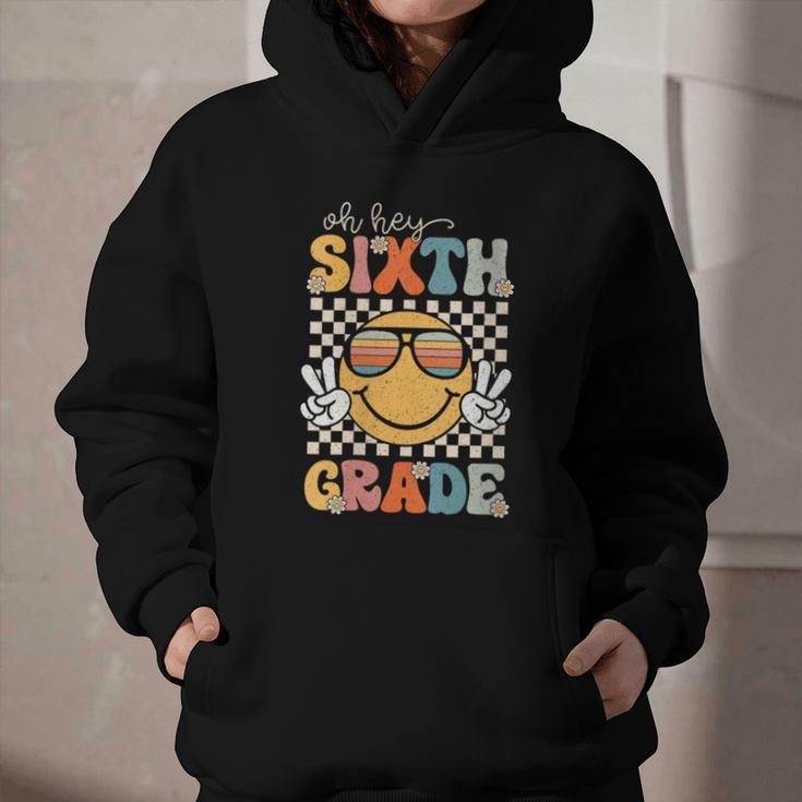 Sixth Grade Oh Hey Smile Retro Back To School 6th Grade Graphic Youth Hoodie