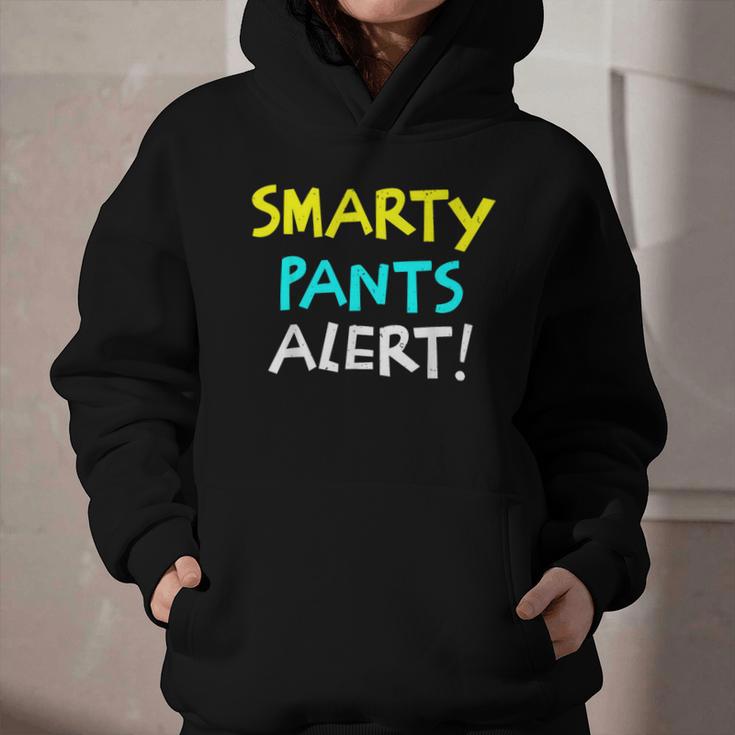 Smarty Pants Alert Nerd & Kids Back To School Graphic Youth Hoodie Smarty Pants Alert Nerd & Kids Back To School Graphic Youth Hoodie