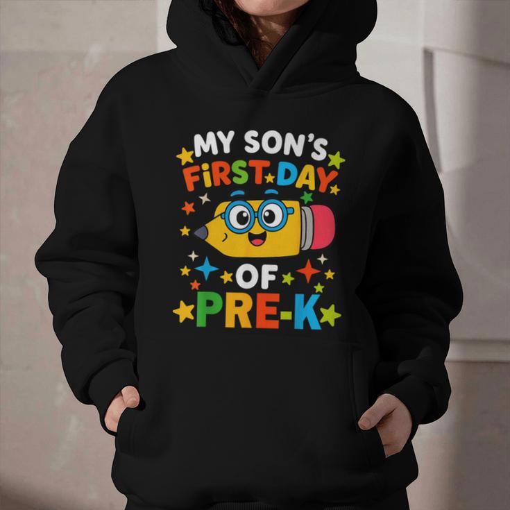 My Son's First Day Of Pre-K Back To School Kids Graphic Youth Hoodie My Son's First Day Of Pre-K Back To School Kids Graphic Youth Hoodie