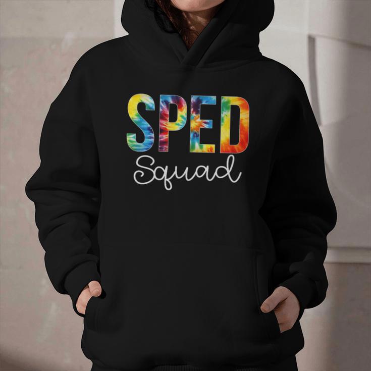 Sped Squad For Work Tie Dye Back To School Appreciation Day Graphic Youth Hoodie