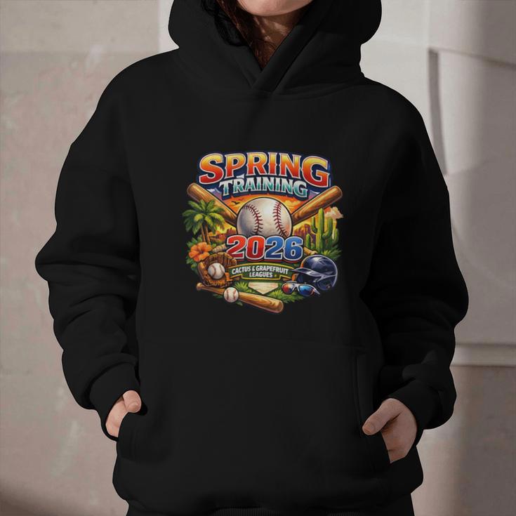 Spring Training 2026 Baseball Fan Retro Palm Cactus Graphic Youth Hoodie Spring Training 2026 Baseball Fan Retro Palm Cactus Graphic Youth Hoodie