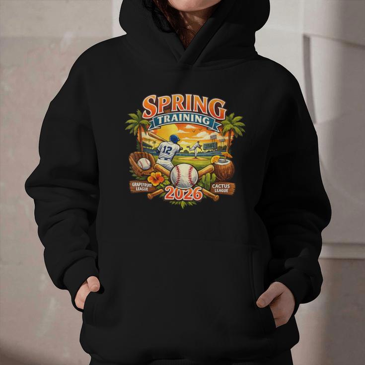 Spring Training 2026 Baseball Vintage Sunset Graphic Youth Hoodie