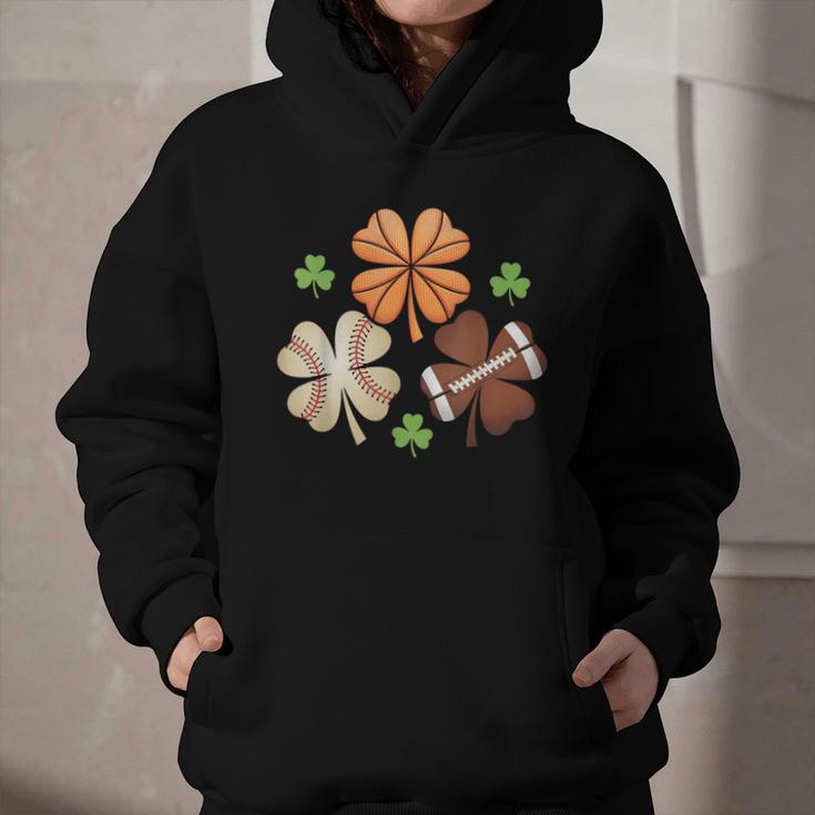 St Patricks Day Shamrock Basketball Baseball Irish Boys Men Graphic Youth Hoodie