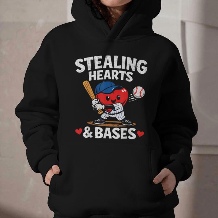 Stealing Hearts & Bases Valentine’s Day Baseball Love Graphic Youth Hoodie Stealing Hearts & Bases Valentine’s Day Baseball Love Graphic Youth Hoodie
