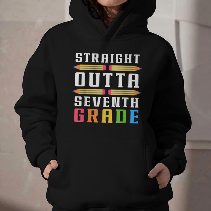 Straight Outta Seventh Grade Graduation Fun Back To School Graphic Youth Hoodie Straight Outta Seventh Grade Graduation Fun Back To School Graphic Youth Hoodie