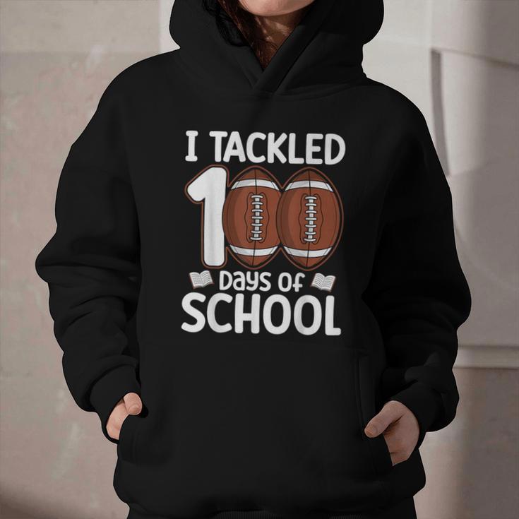 I Tackled 100 Days Of School Baseball Player Kids Teacher Graphic Youth Hoodie I Tackled 100 Days Of School Baseball Player Kids Teacher Graphic Youth Hoodie