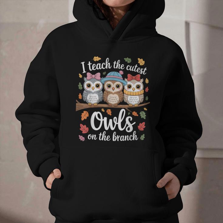 Teaching Owls On The Branch Back To School Graphic Youth Hoodie Teaching Owls On The Branch Back To School Graphic Youth Hoodie