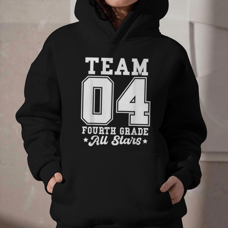 Team 4th Grade All-Stars Back To School Sports Jersey Graphic Youth Hoodie Team 4th Grade All-Stars Back To School Sports Jersey Graphic Youth Hoodie