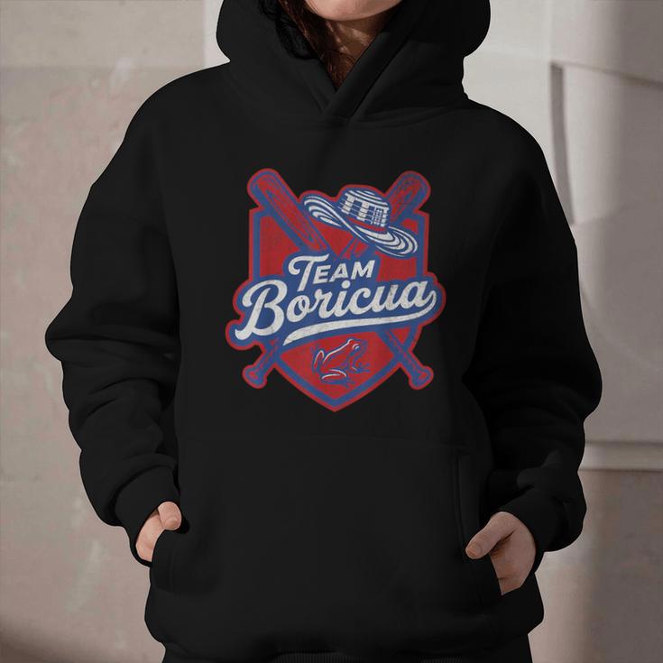 Team Boricua Puerto Rico Baseball Coqui Frog Pava Hat Fan Graphic Youth Hoodie Team Boricua Puerto Rico Baseball Coqui Frog Pava Hat Fan Graphic Youth Hoodie