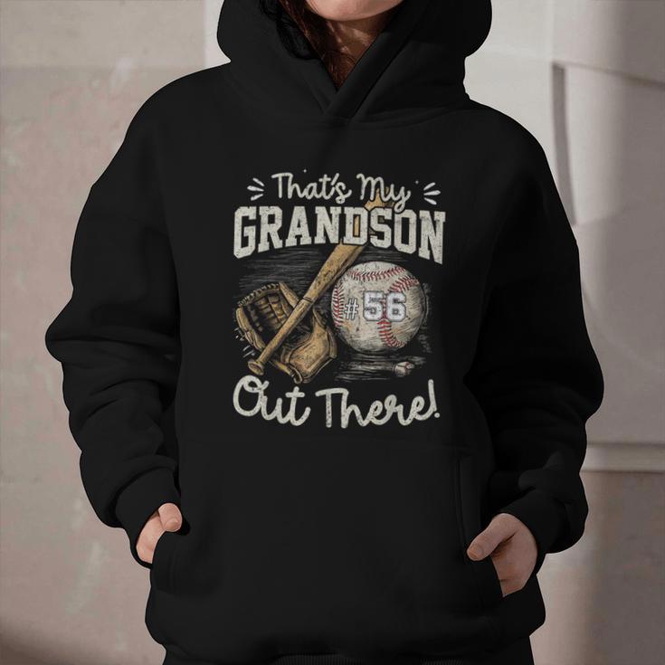 That's My Grandson Out There Jersey Number 56 Baseball Graphic Youth Hoodie That's My Grandson Out There Jersey Number 56 Baseball Graphic Youth Hoodie
