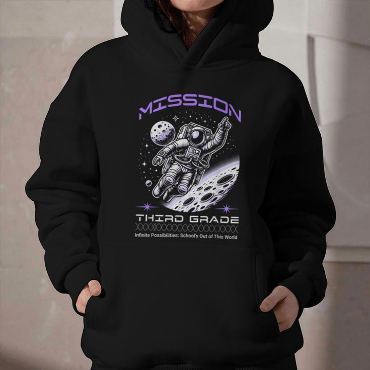 Third Grade Back To School Space Rocket Astronaut Graphic Youth Hoodie Third Grade Back To School Space Rocket Astronaut Graphic Youth Hoodie