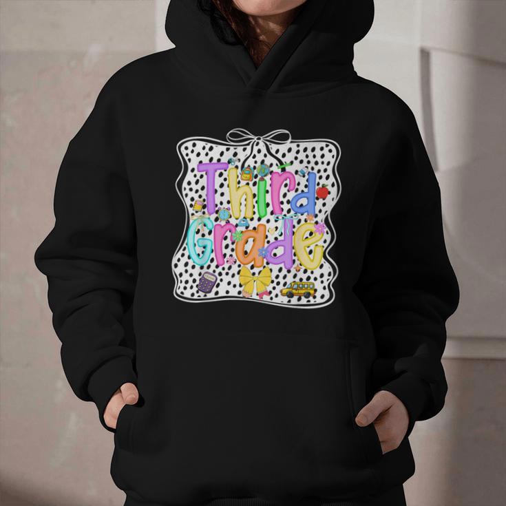 Third Grade Dalmatian Dots 3rd Grade Back To School Girls Graphic Youth Hoodie Third Grade Dalmatian Dots 3rd Grade Back To School Girls Graphic Youth Hoodie