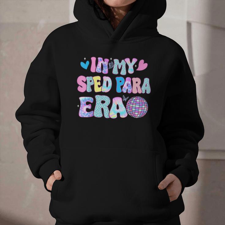 Tie Dye Leopard Back To School In My Sped Para Era Graphic Youth Hoodie