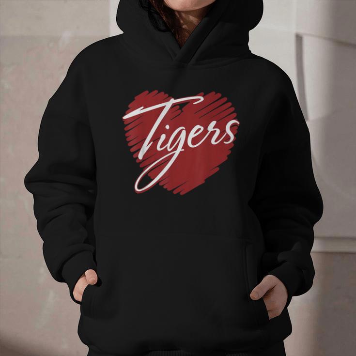 Tigers Heart Back To School Spirit M Graphic Youth Hoodie