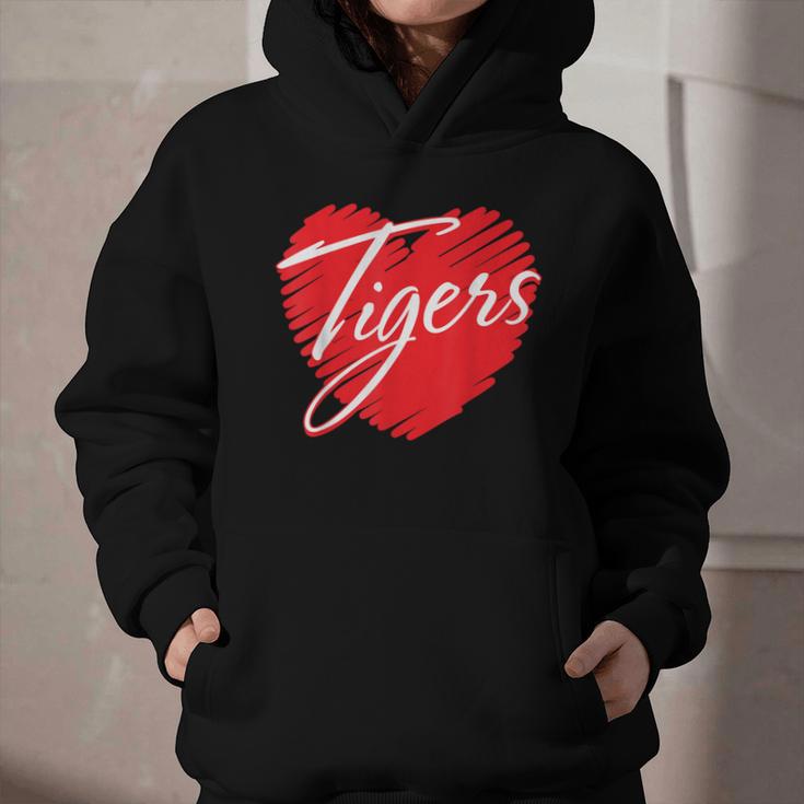 Tigers Heart Back To School Spirit R Graphic Youth Hoodie