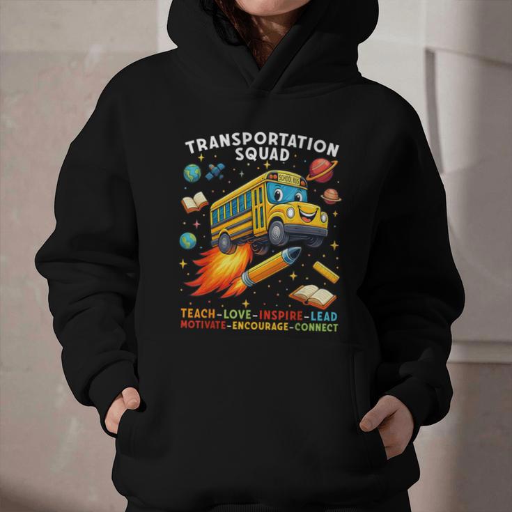 Transportation Squad School Bus Driver Back To School Graphic Youth Hoodie Transportation Squad School Bus Driver Back To School Graphic Youth Hoodie