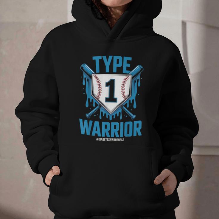 Type 1 Warrior Diabetes Awareness Baseball Enthusiasts Graphic Youth Hoodie Type 1 Warrior Diabetes Awareness Baseball Enthusiasts Graphic Youth Hoodie