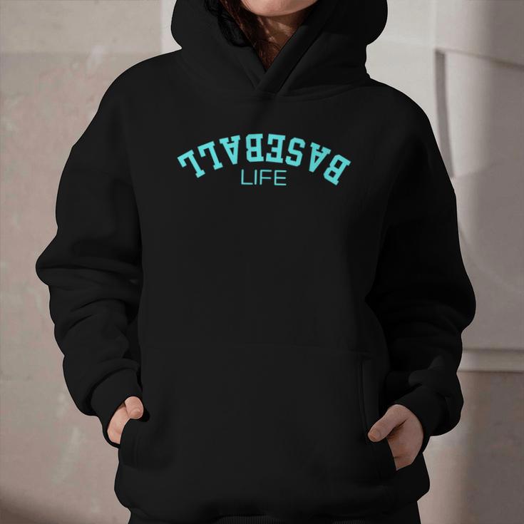 Upside Down Baseball Life Game Day Boys Girls Youth Graphic Youth Hoodie