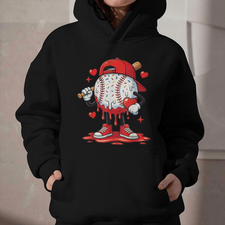 Valentine Baseball Drip Ice Cream Youth Boys Couples Graphic Youth Hoodie Valentine Baseball Drip Ice Cream Youth Boys Couples Graphic Youth Hoodie