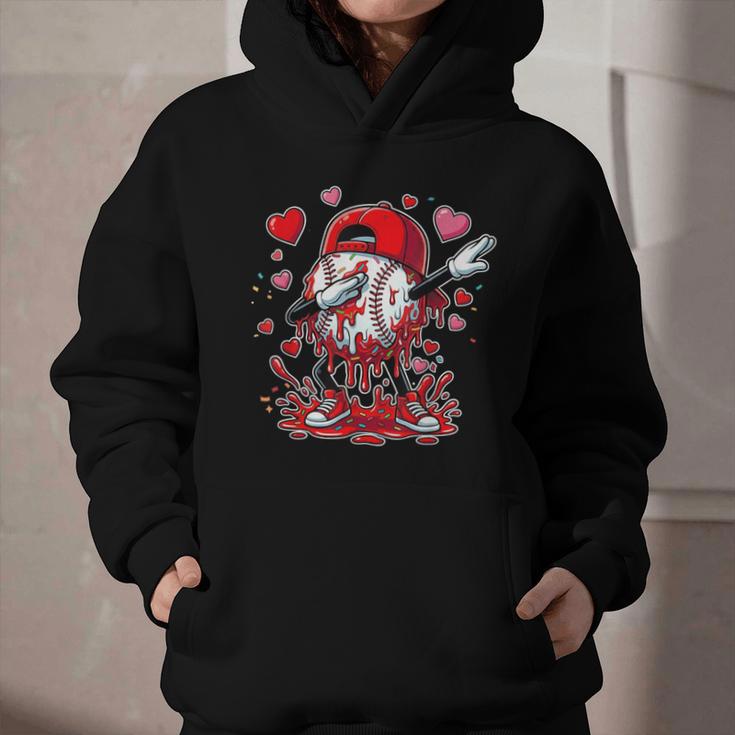 Valentines Baseball Toddler Boys Kids Dabbing Baseball Drip Graphic Youth Hoodie Valentines Baseball Toddler Boys Kids Dabbing Baseball Drip Graphic Youth Hoodie