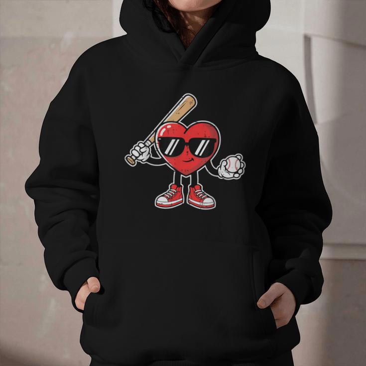 Valentines Day Heart Baseball Player Sports Boys Kids Men Graphic Youth Hoodie Valentines Day Heart Baseball Player Sports Boys Kids Men Graphic Youth Hoodie