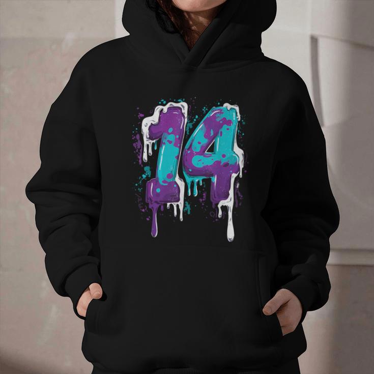 Vintage Baseball 14 Number Graphic Youth Hoodie