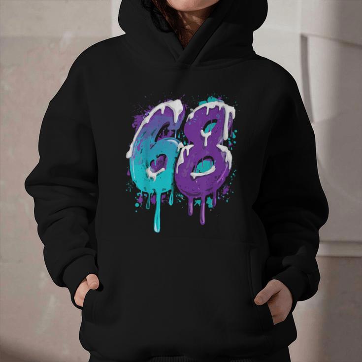 Vintage Baseball 68 Number Graphic Youth Hoodie Vintage Baseball 68 Number Graphic Youth Hoodie