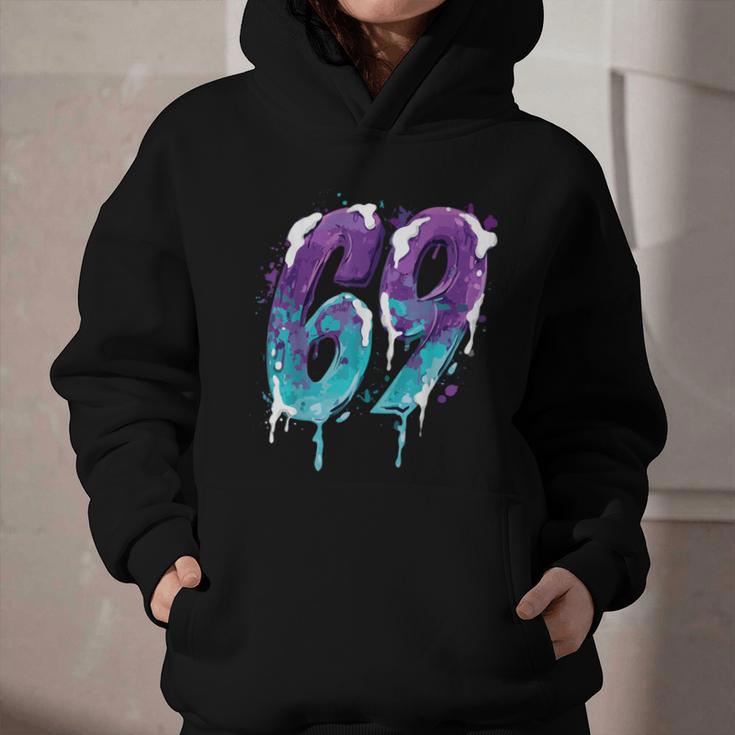 Vintage Baseball 69 Number Graphic Youth Hoodie