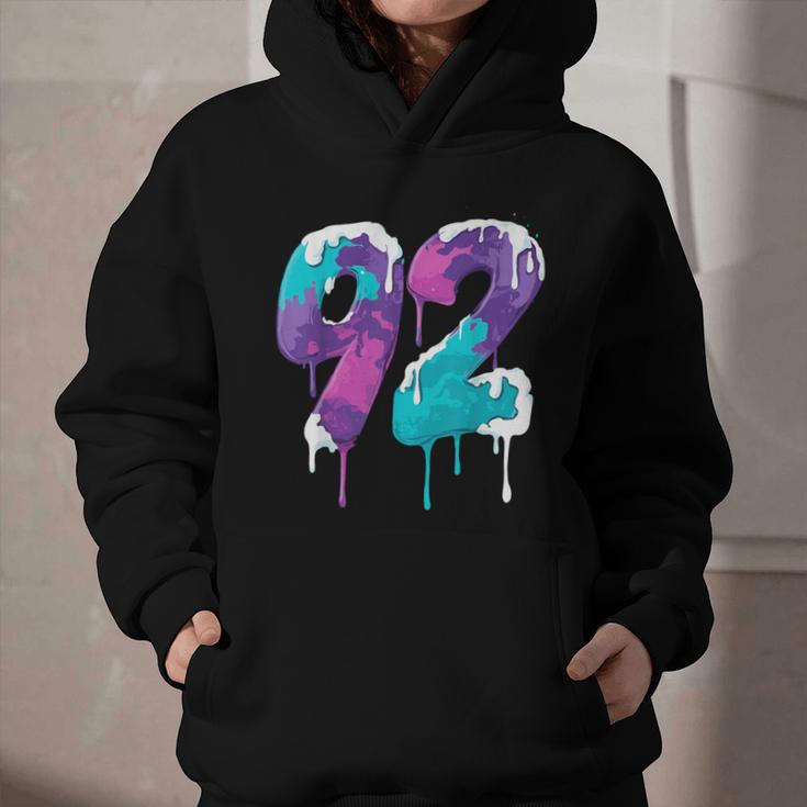 Vintage Baseball 92 Number Graphic Youth Hoodie